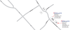 Winelands Radiology - Arun Place Map